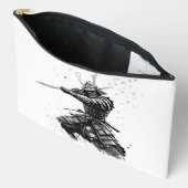 Samurai Warrior in Action Japanese Art Ceramic  Zubehörtasche (Offen)