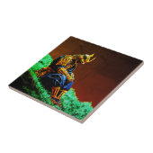 Samurai Warrior in Golden Armor - Episch Japanisch Fliese (Seite)