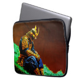 Samurai Warrior in Golden Armor - Episch Japanisch Laptopschutzhülle (Vorderseite Links)