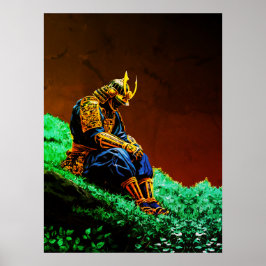 Samurai Warrior in Golden Armor - Episch Japanisch Poster