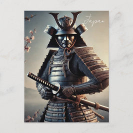 Samurai Warrior Japan Postkarte