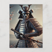 Samurai Warrior Japan Postkarte (Vorderseite)