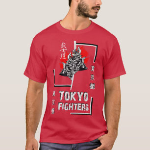 Samurai Warrior Japan Tokyo Kämpfer Stil eng T-Shirt