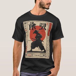Samurai Warrior Japanisch Red Sun Traditionelle Ku T-Shirt