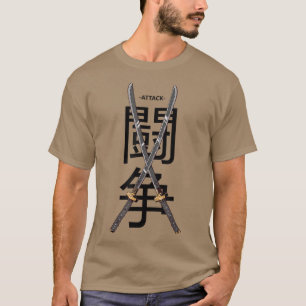 Samurai Warrior japanische Kultur Japan Ninja Schw T-Shirt