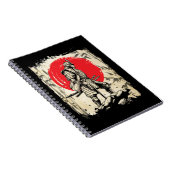 Samurai Warrior Japanischer Hero Japan Schwertsmän Notizblock (Rechte Seite)