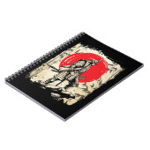 Samurai Warrior Japanischer Hero Japan Schwertsmän Notizblock (Linke Seite)