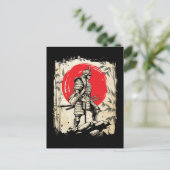 Samurai Warrior Japanischer Hero Japan Schwertsmän Postkarte (Stehend Vorderseite)