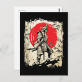 Samurai Warrior Japanischer Hero Japan Schwertsmän Postkarte (Vorne/Hinten)