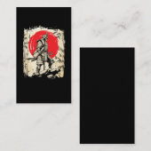 Samurai Warrior Japanischer Hero Japan Schwertsmän Visitenkarte (Vorne/Hinten)
