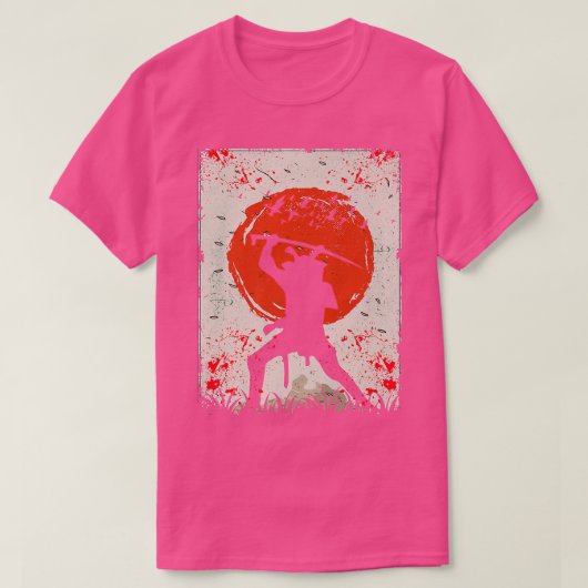 Samurai Warrior Japanischer Schwertfisch  T-Shirt (Design vorne)