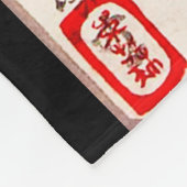 Samurai Warrior Kämpfe auf einem Pferd, Yoshitoshi Fleecedecke (Ecke)