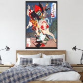 Samurai Warrior Kämpfe auf einem Pferd, Yoshitoshi Leinwanddruck (Insitu (Schlafzimmer))