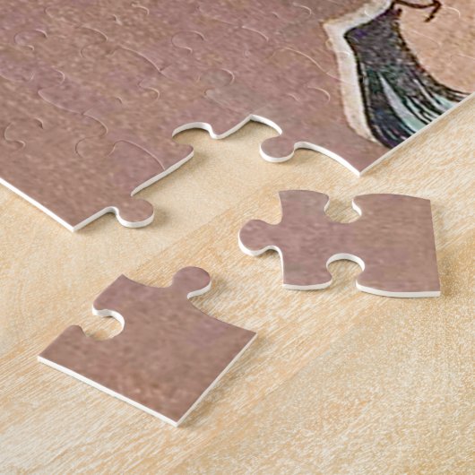 Samurai Warrior Kämpfe auf einem Pferd, Yoshitoshi Puzzle (Seite)