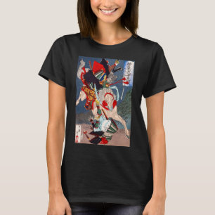 Samurai Warrior Kämpfe auf einem Pferd, Yoshitoshi T-Shirt