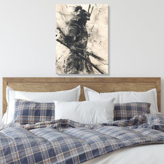 Samurai Warrior Leinwanddruck (Insitu (Schlafzimmer))