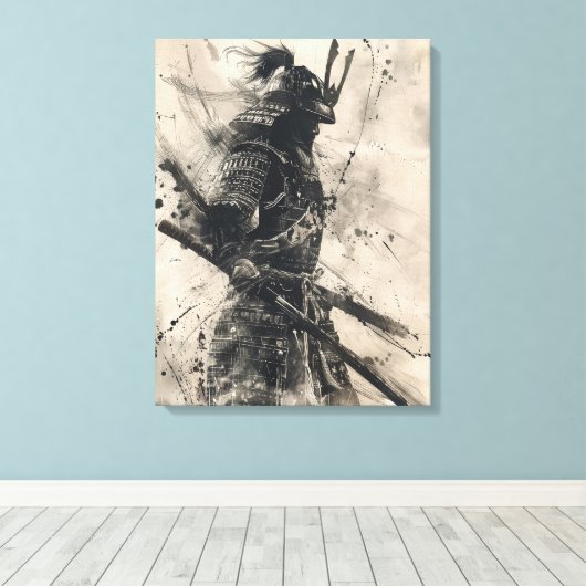 Samurai Warrior Leinwanddruck (Insitu (Holzboden))
