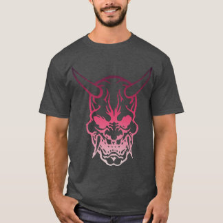 Samurai Warrior Mask, Hannya Oni Maske Japan Anime T-Shirt