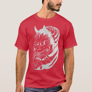 Samurai Warrior Mask, Hannya Oni Maske Japan Anime T-Shirt