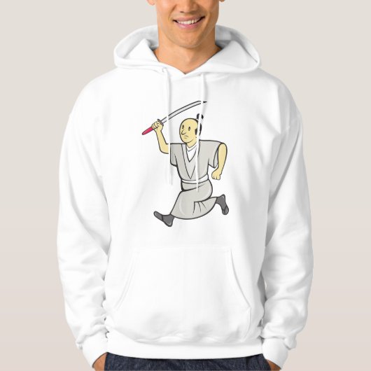 Samurai Warrior Mens Hoodie (Vorderseite)