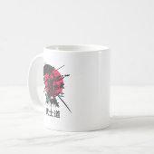 Samurai Warrior Mug – Bushido Code Design Kaffeetasse (Vorderseite Links)