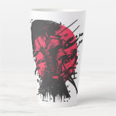 Samurai Warrior Mug – Bushido Code Design Milchtasse (Vorderseite)