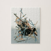 Samurai Warrior Oriental Art 3 Puzzle (Vertikal)