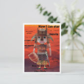 Samurai Warrior Postkarte (Stehend Vorderseite)