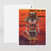 Samurai Warrior Postkarte (Vorne/Hinten)