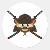 Samurai Warrior & Schwerter Sticker (Vorderseite)