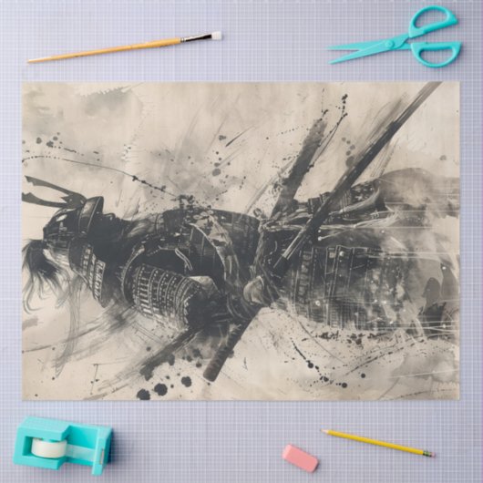 Samurai Warrior Seidenpapier (Basteln)