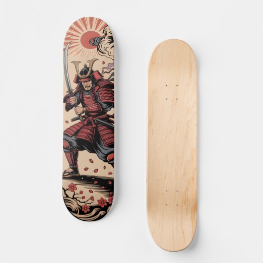 Samurai warrior Skateboard (Vorderseite)
