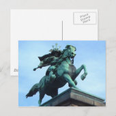 Samurai Warrior Statue - Postkarte (Vorne/Hinten)