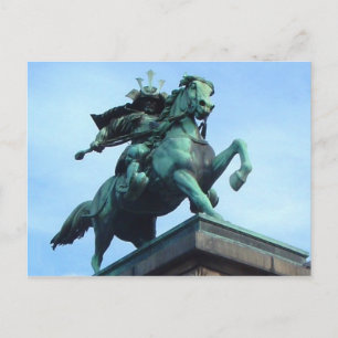 Samurai Warrior Statue - Postkarte