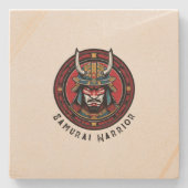 Samurai Warrior Steinuntersetzer (Vorderseite)