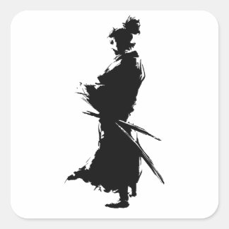 "Samurai Warrior Sticker - Japanischer Tintenkunst