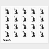 "Samurai Warrior Sticker - Japanischer Tintenkunst (Blatt)