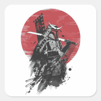 "Samurai Warrior Sticker - Japanischer Tintenkunst