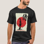 Samurai Warrior Tokyo Japan Bushido Japanese Kanji T-Shirt (Vorderseite)