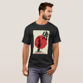 Samurai Warrior Tokyo Japan Bushido Japanese Kanji T-Shirt (Vorne ganz)