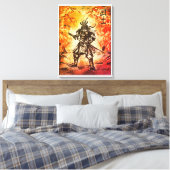 Samurai Warrior; Traditionelle japanische Kunst Leinwanddruck (Insitu (Schlafzimmer))
