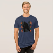 Samurai Warrior Tri-Blend Shirt (Vorderseite voll)