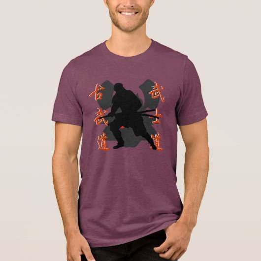 Samurai Warrior Tri-Blend Shirt (Vorderseite)