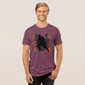 Samurai Warrior Tri-Blend Shirt (Vorderseite voll)