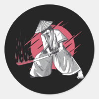 Samurai Warrior trifft auf Katana