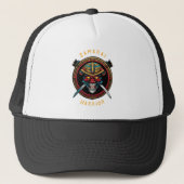 Samurai Warrior Trucker Hat Truckerkappe (Vorderseite)