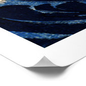 Samurai Warrior Ukiyo-e Woodblock Poster (Ecke)