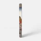 Samurai Warrior und sein Hund - Japanischer Holzbl Samsung Galaxy Hülle (Linke Seite)