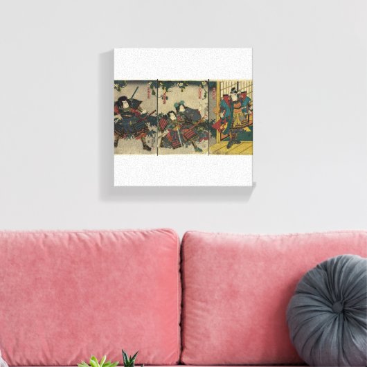 Samurai Warriors circa 1850 JAPAN Leinwanddruck (Insitu (Wohnzimmer))