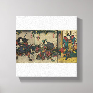 Samurai Warriors circa 1850 JAPAN Leinwanddruck